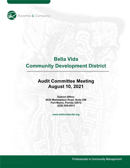 Audit Committee Meeting August 10, 2021