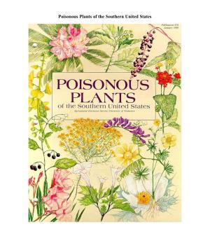 Poisonous Plants of the Southern United States