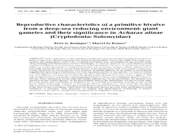 Reproductive Characteristics of a Primitive Bivalve from a Deep-Sea