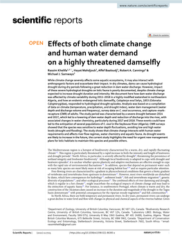 Effects of Both Climate Change and Human Water Demand on a Highly