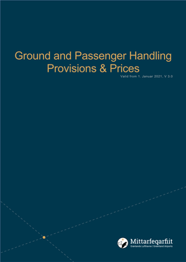 Ground and Passenger Handling Provisions & Prices