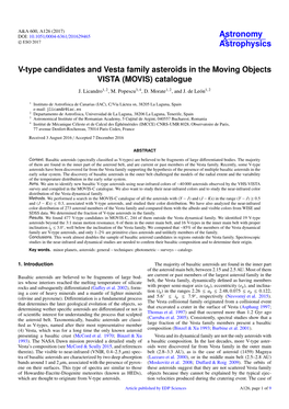 V-Type Candidates and Vesta Family Asteroids in the Moving Objects VISTA (MOVIS) Catalogue J