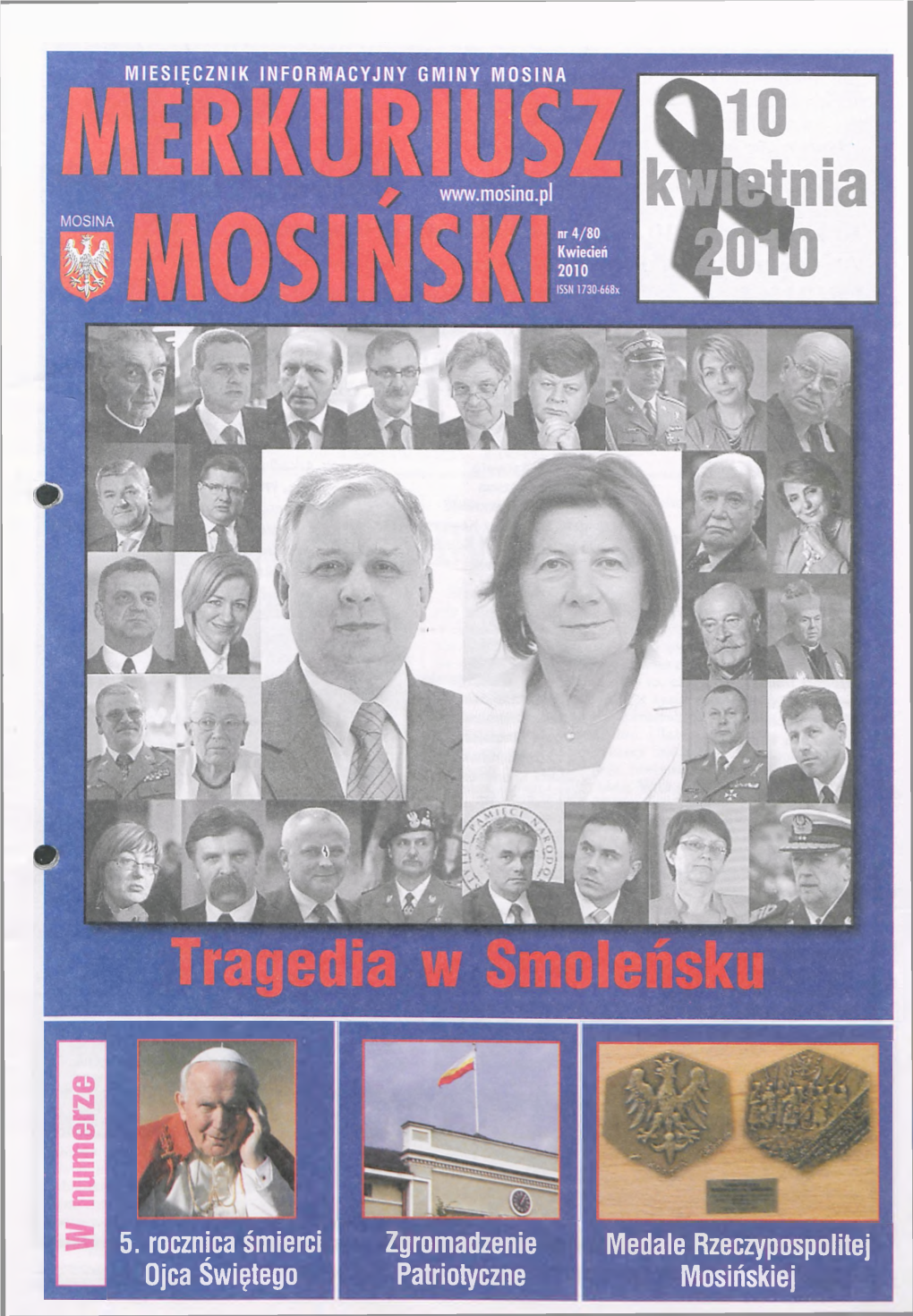 5. Rocznica Śmierci Ojca Świętego Zgromadzenie Patriotyczne Medale Rzeczypospolitej Mosińskiej