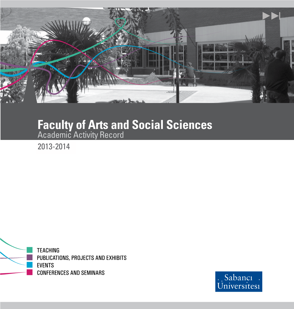 Faculty of Arts and Social Sciences Academic Activity Record 2013-2014 CONTENTS