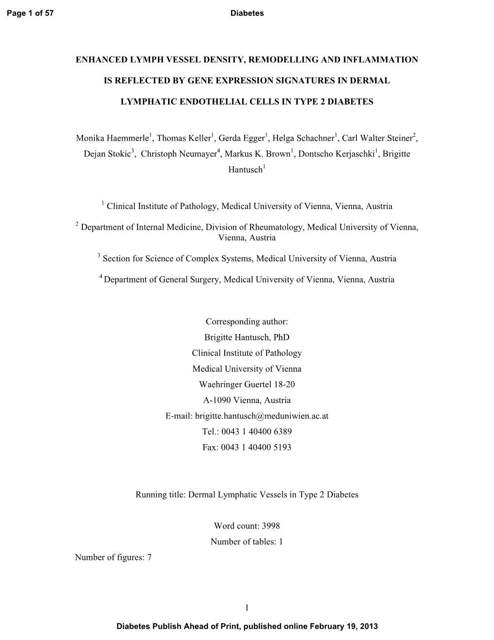 1 Enhanced Lymph Vessel Density, Remodelling And