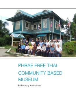 Phrae Free Thai: Community Based Museum