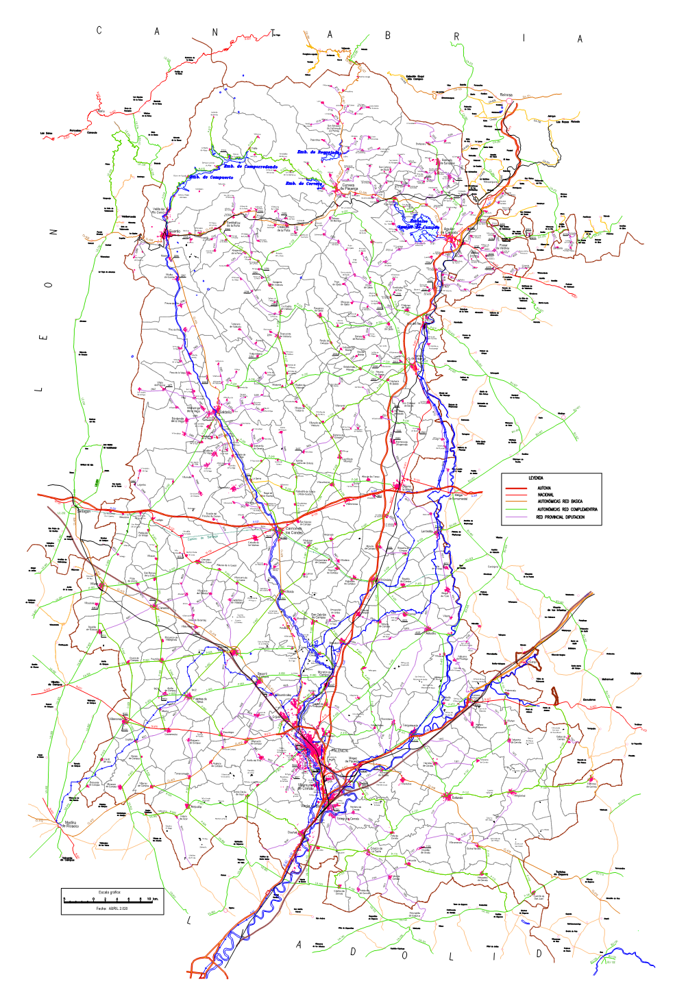 Mapa Carreteras 2020