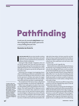 Pathfinding It Took Years for Journalist Jody Porter to See That Writing About Other People’S Pain Can Be a Way of Hiding from Your Own