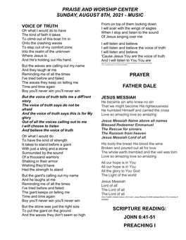 Music Prayer Father Dale Scripture Reading