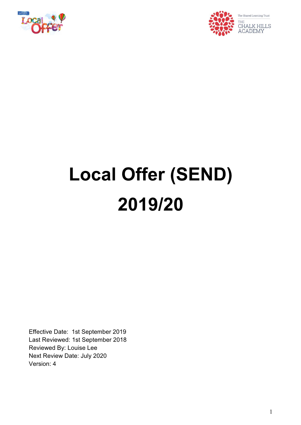 Local Offer (SEND) 2019/20