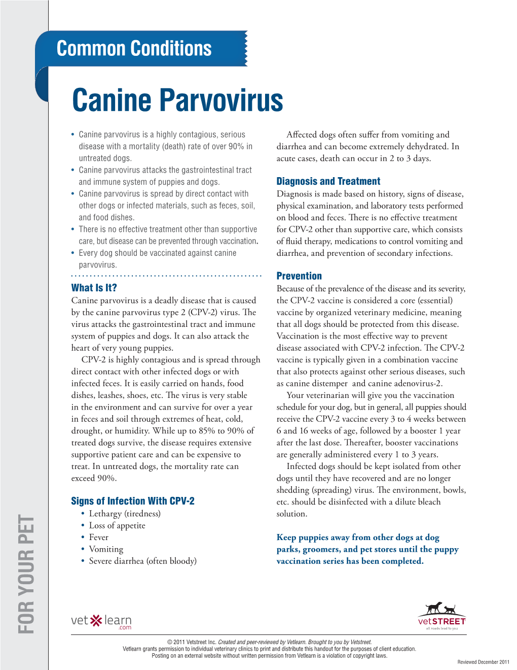 Canine Parvovirus