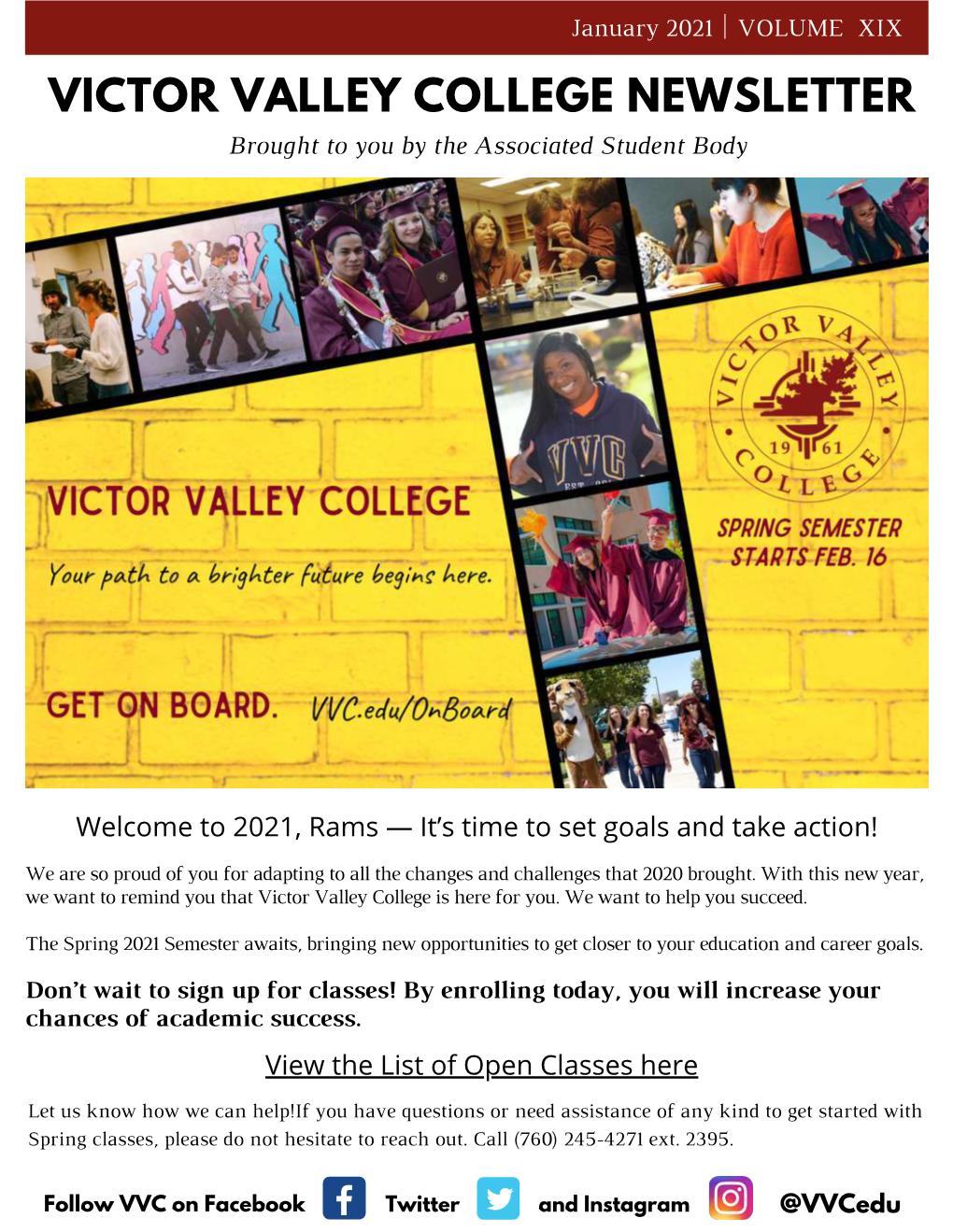 Victor Valley College Newsletter