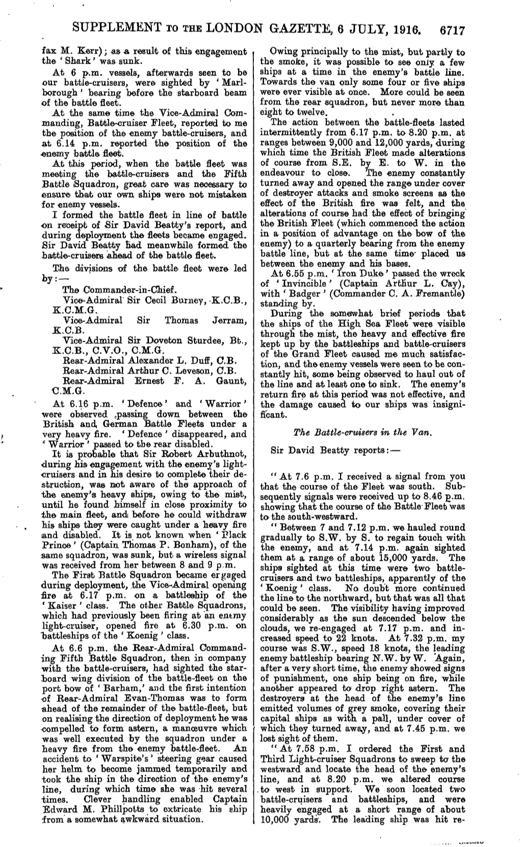SUPPLEMENT to the LONDON GAZETTE, 6 JULY, 1916. 6717 Fax M