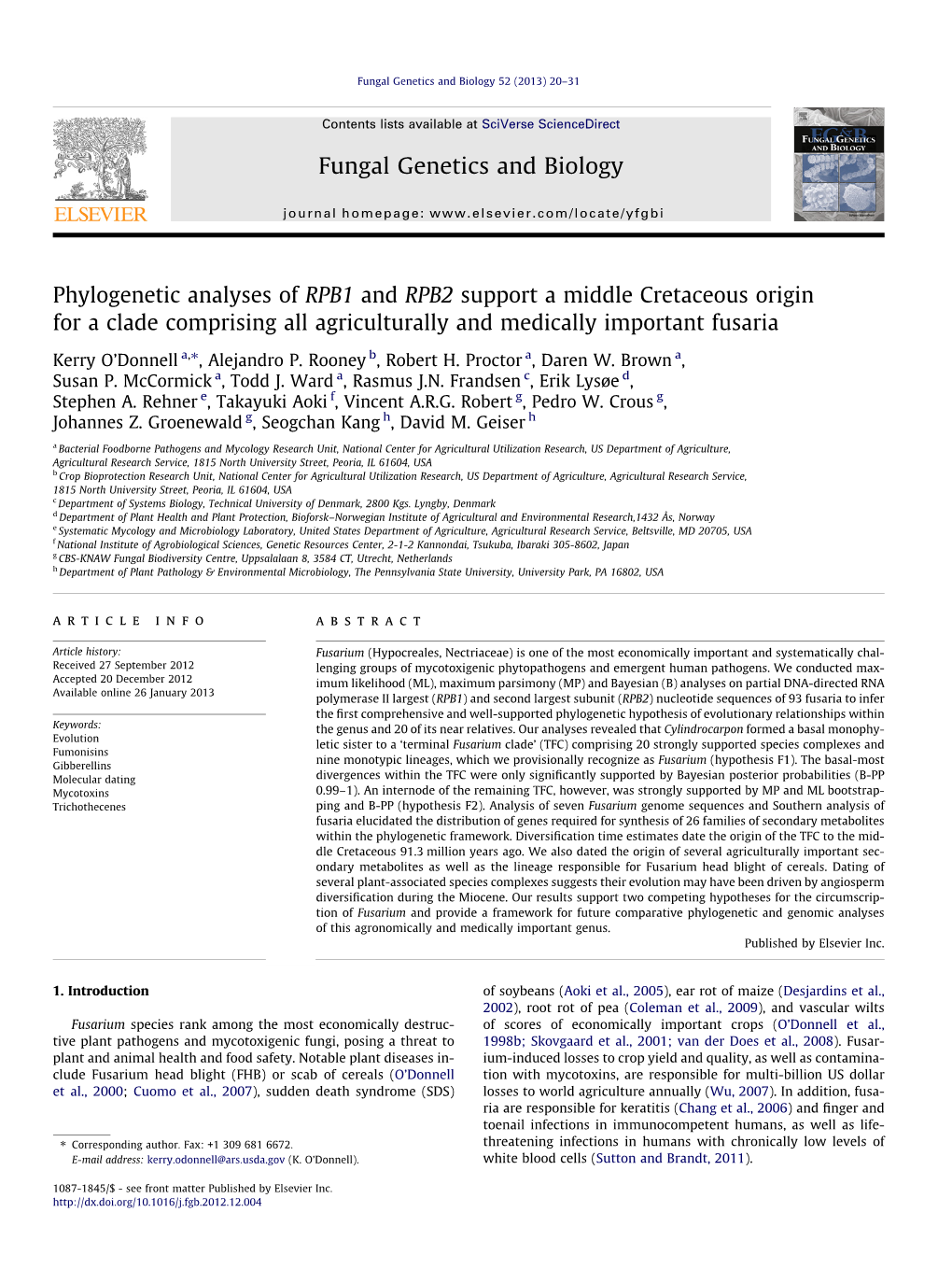 2013 O'donnell Fusarium.Pdf