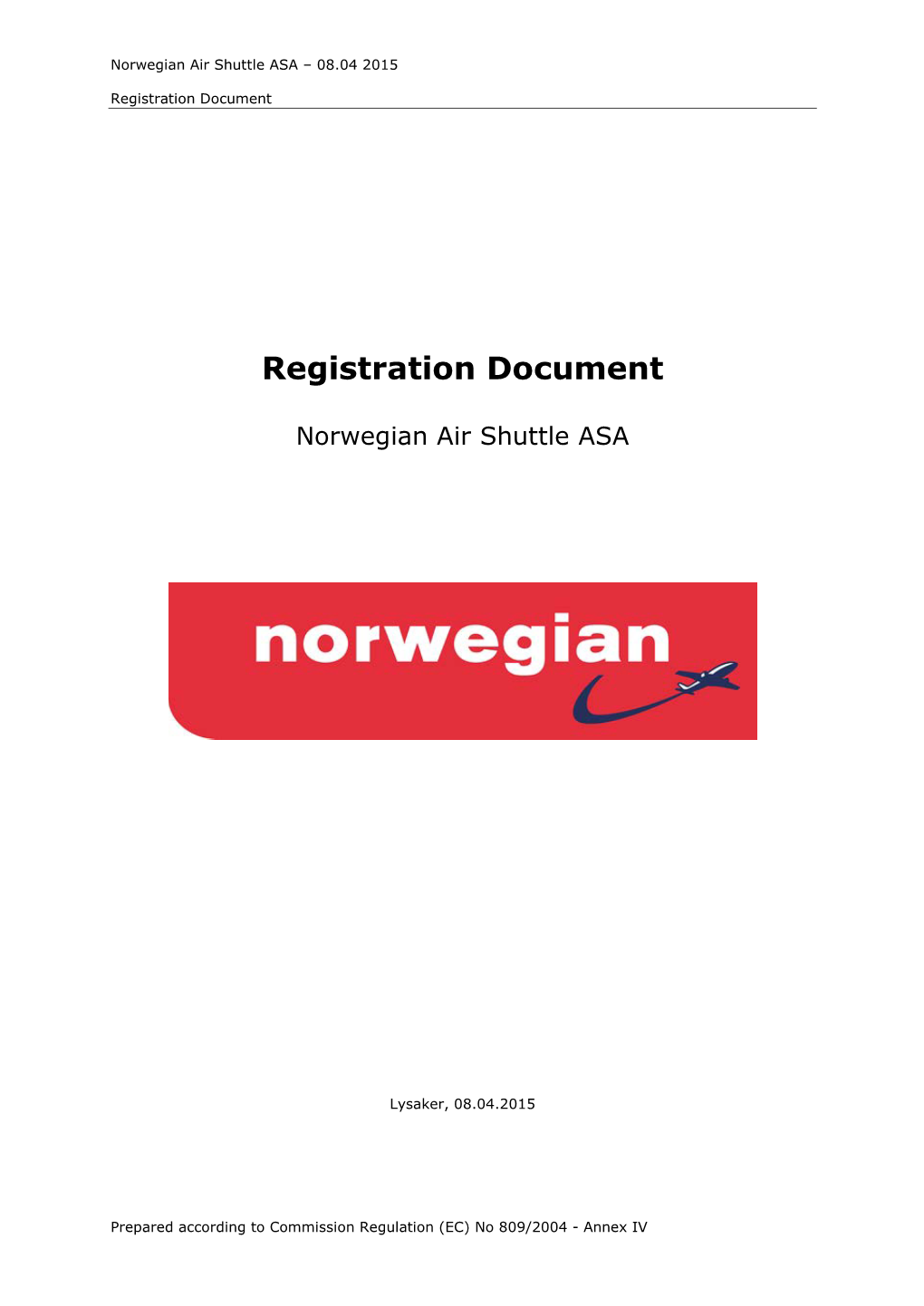 Registration Document