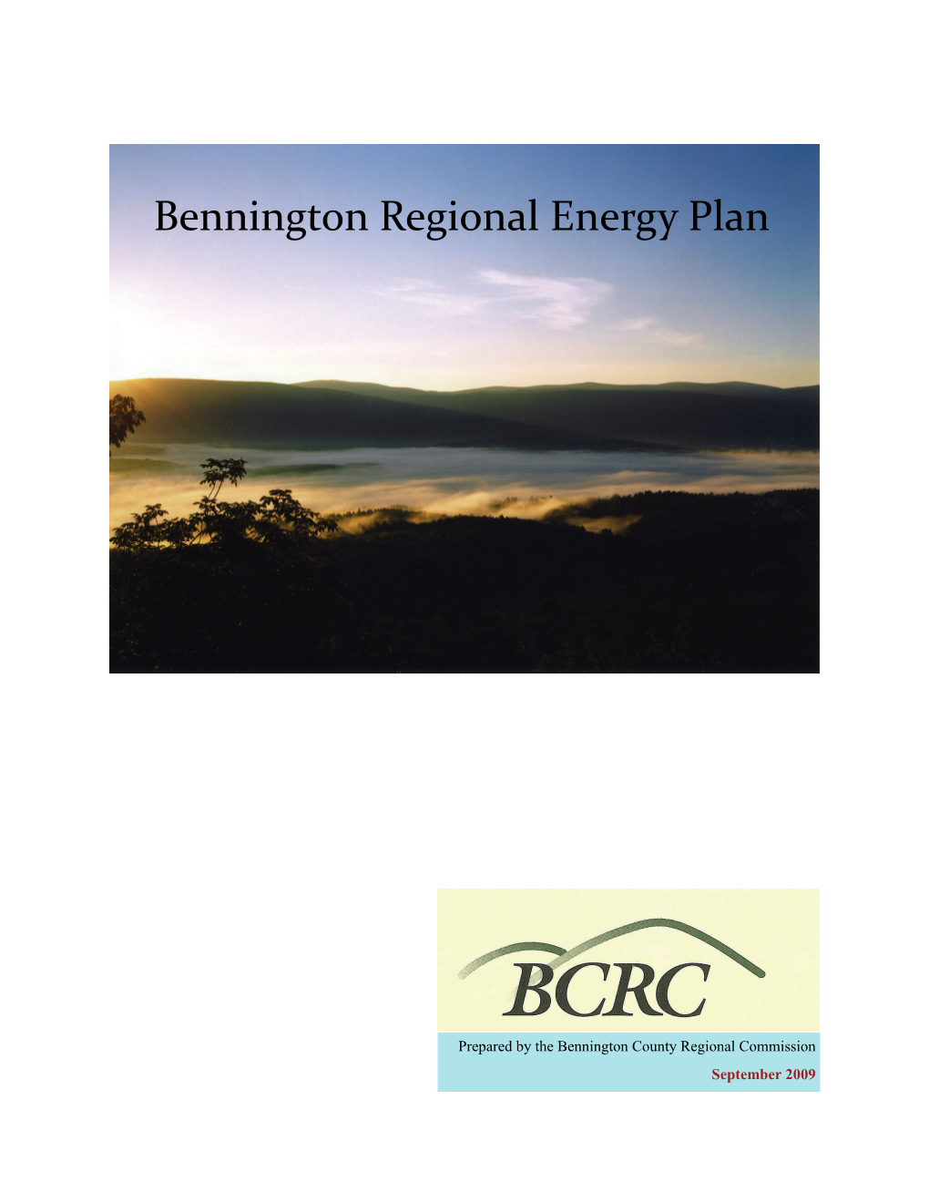 Bennington Regional Energy Plan