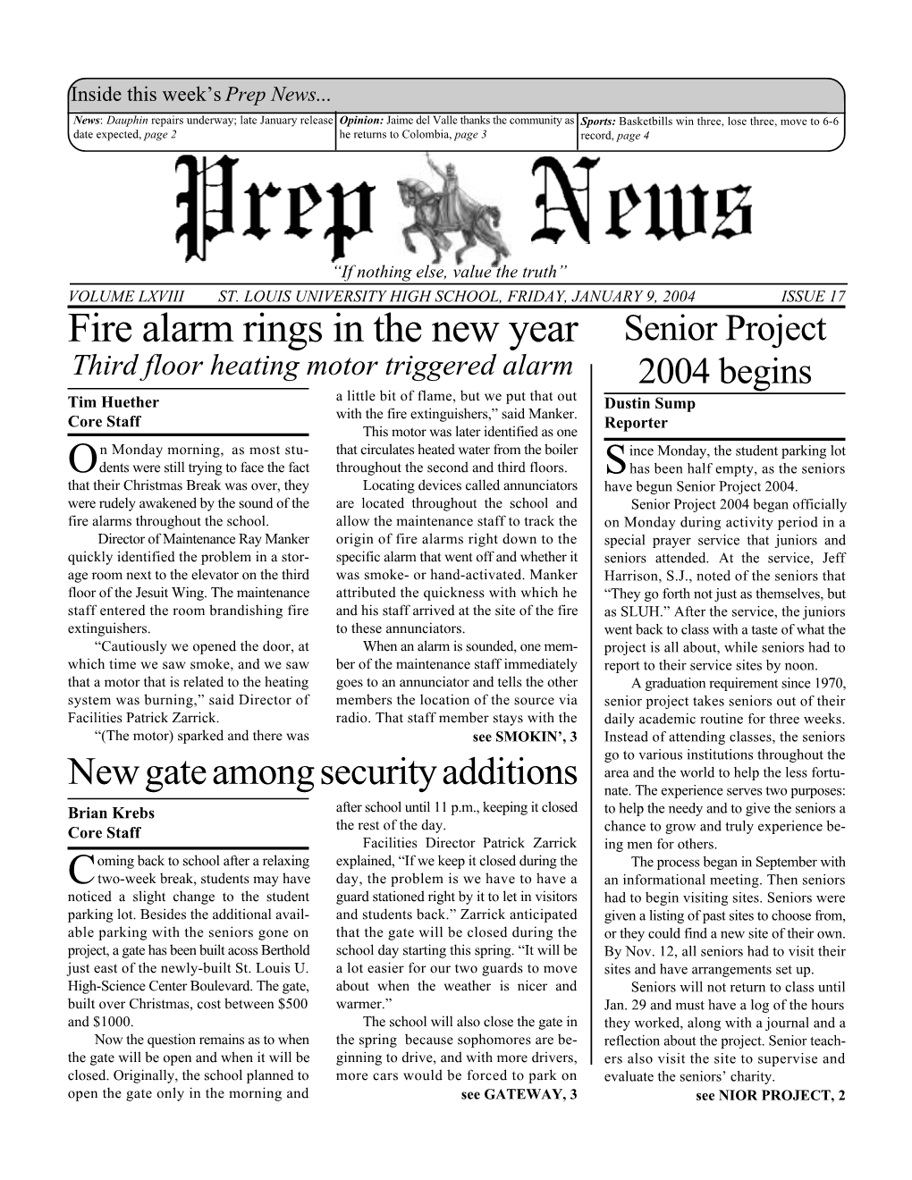 Fire Alarm Rings in the New Year