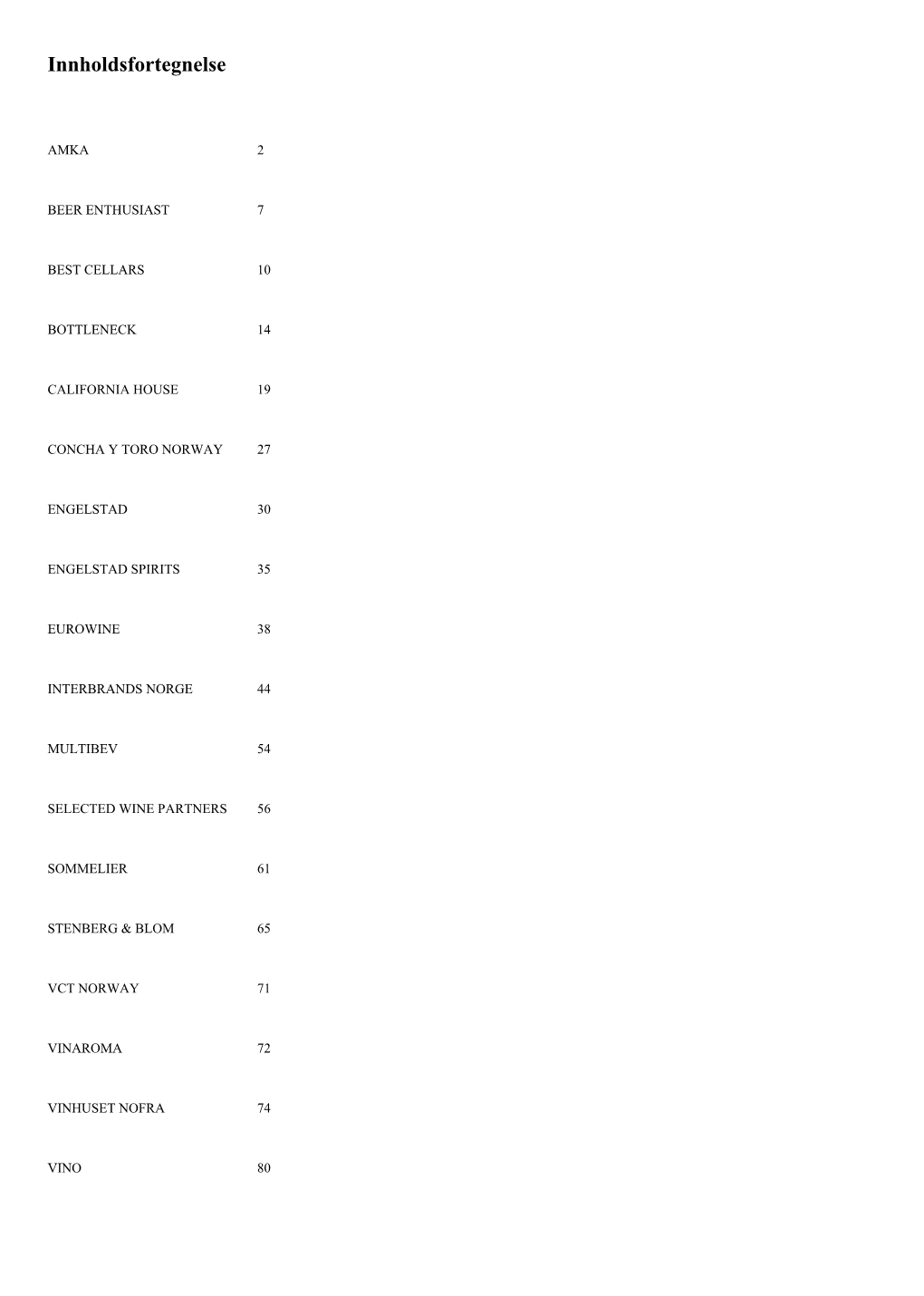 Cuveco Katalog 31.Aug Innhold