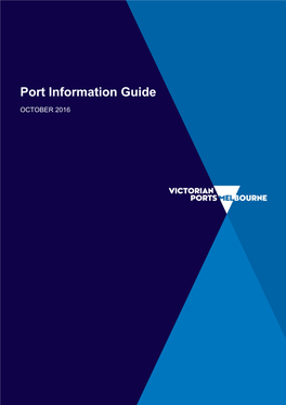 Port Information Guide OCTOBER 2016