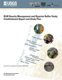BLM Density Management and Riparian Buffer Study: Establishment Report and Study Plan