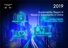 Sustainability Report of Nissan's Subsidiaries in China