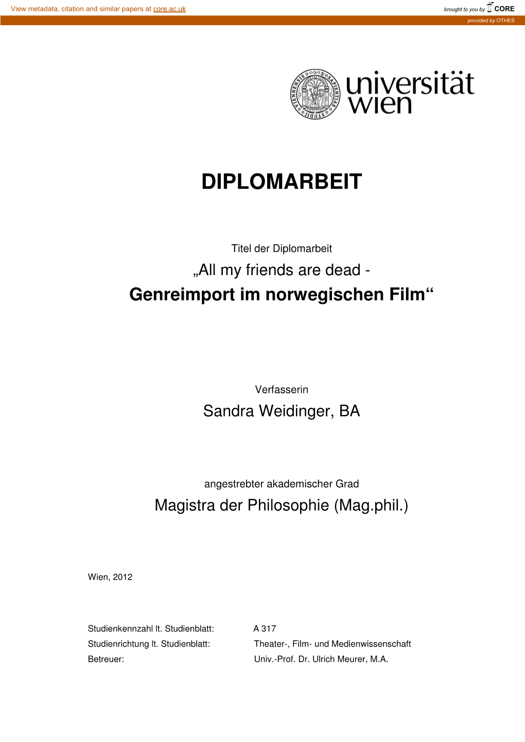 Diplomarbeit