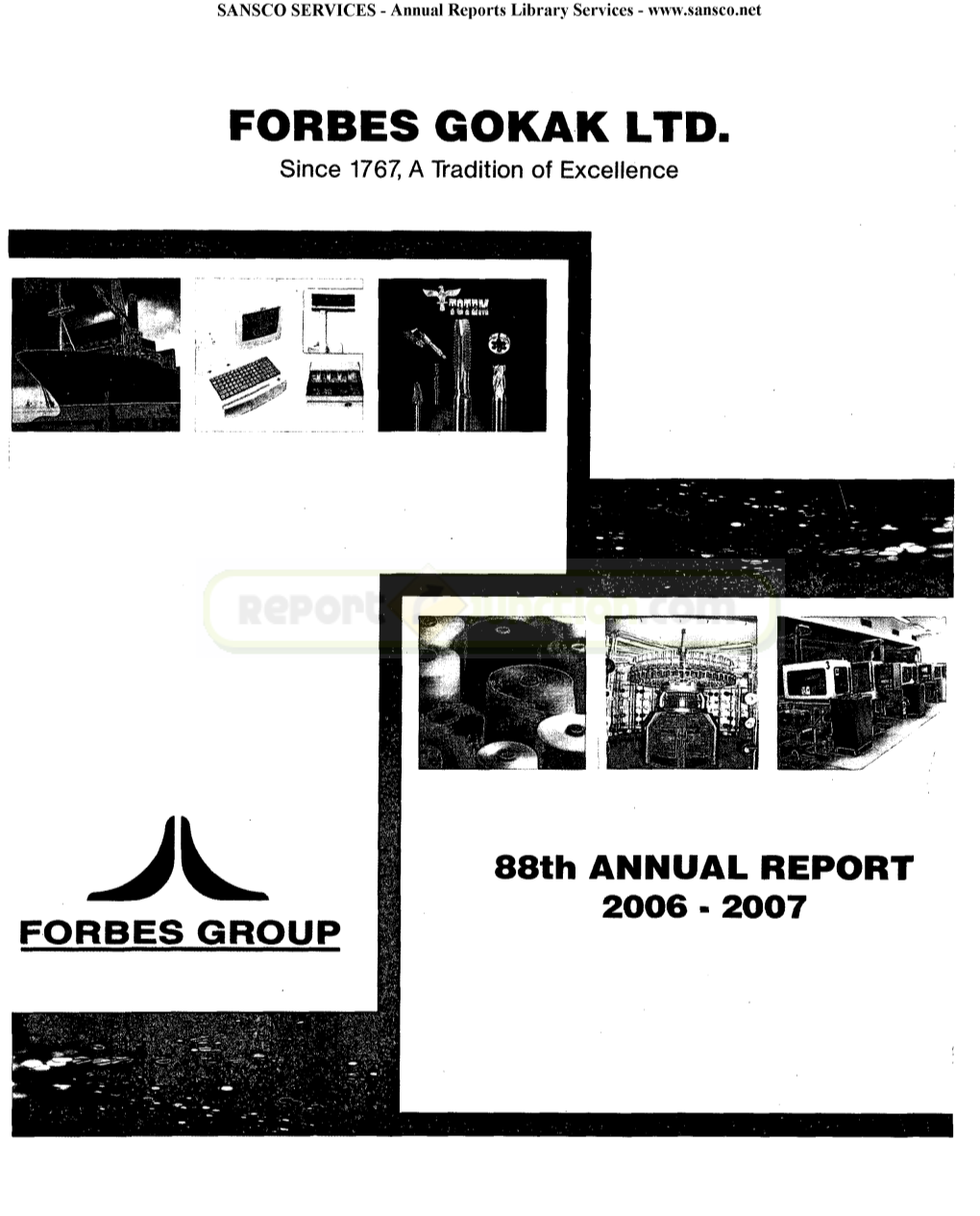 FORBES GOKAK LTD, Since 1767, a Tradition of Excellence