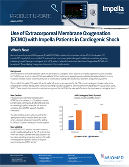 (ECMO) with Impella Patients in Cardiogenic Shock