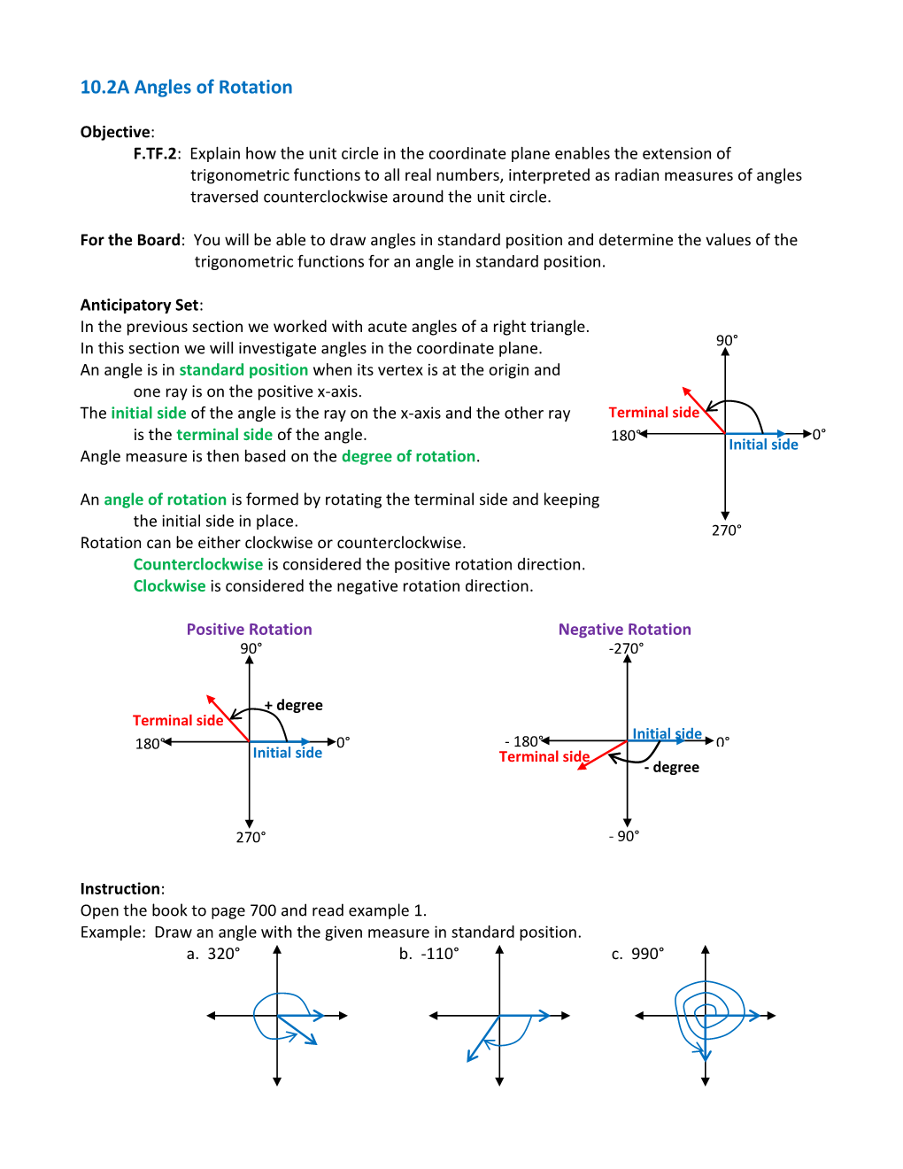 10.2A Angles of Rotation