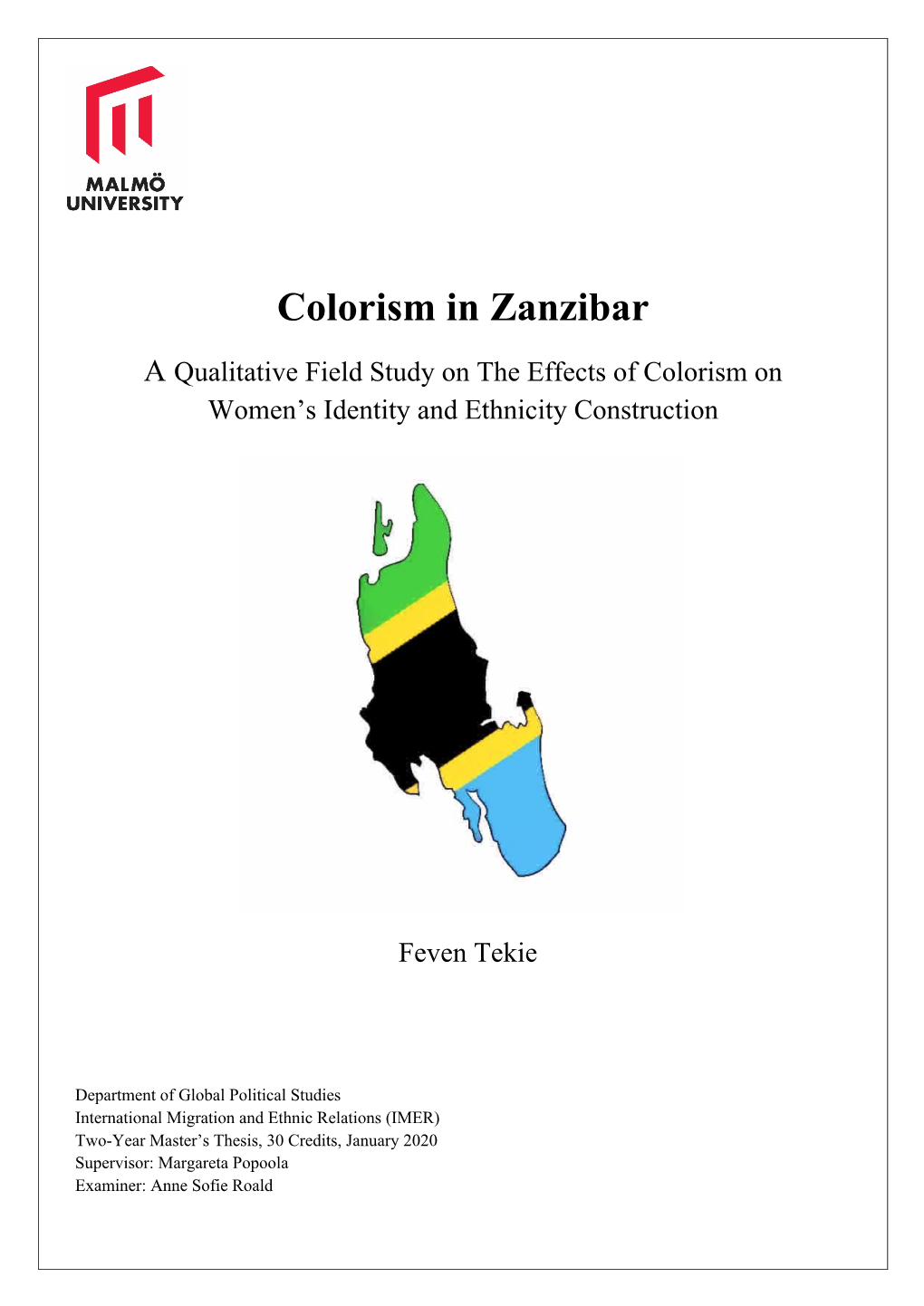 Colorism in Zanzibar