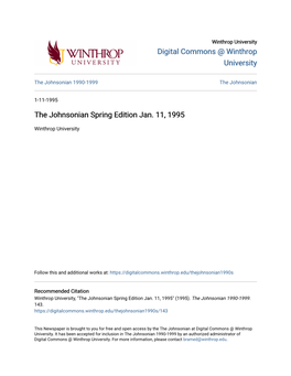 The Johnsonian Spring Edition Jan. 11, 1995