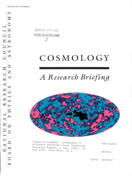 COSMOLOGY K U Research Briefing