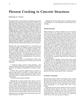 Flexural Cracking in Concrete Structures