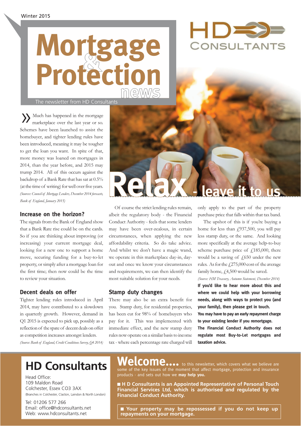 Mortgage Protection& News the Newsletter from HD Consultants