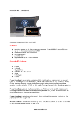 Universal Professional CAM PCAM V5.2