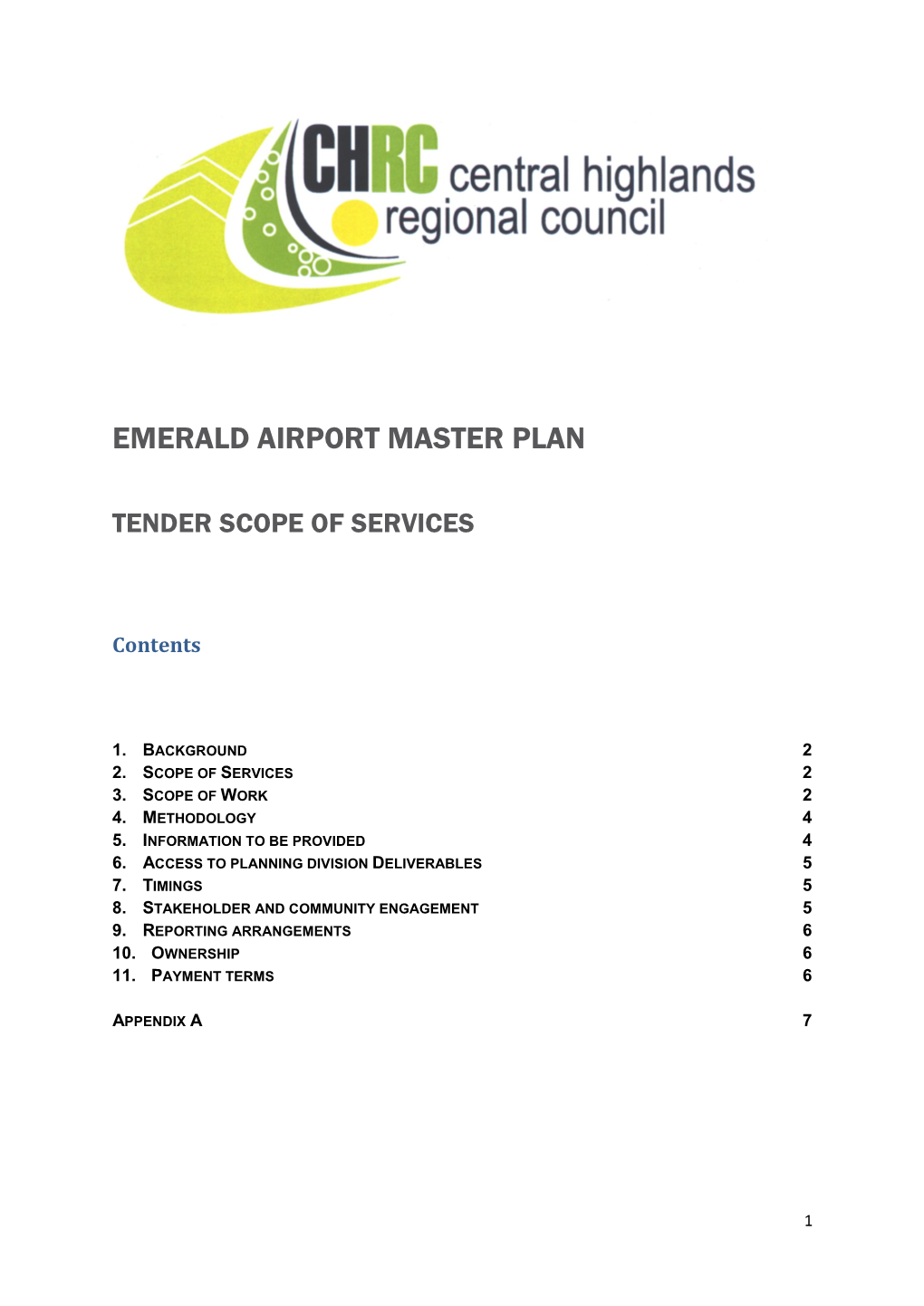Emerald Airport Master Plan