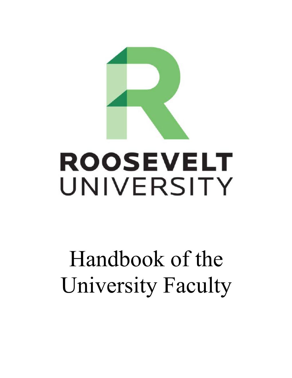 Handbook of the University Faculty