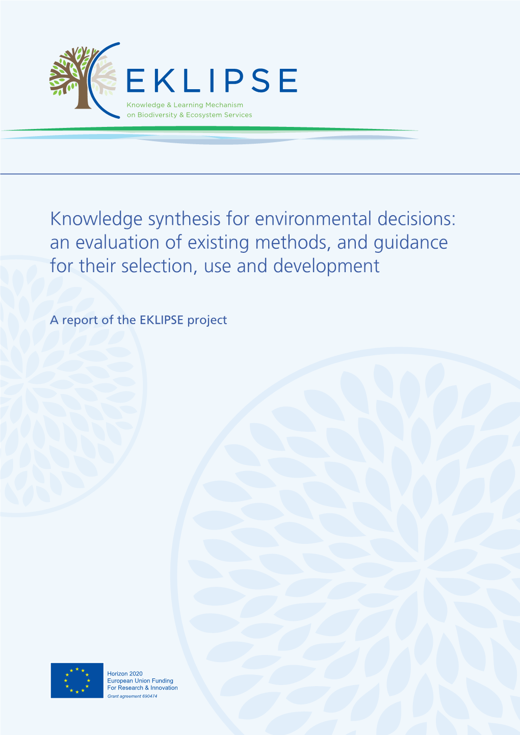 Knowledge Synthesis for Environmental Decisions: an Evaluation of Existing Methods, and Guidance for Their Selection, Use and Development