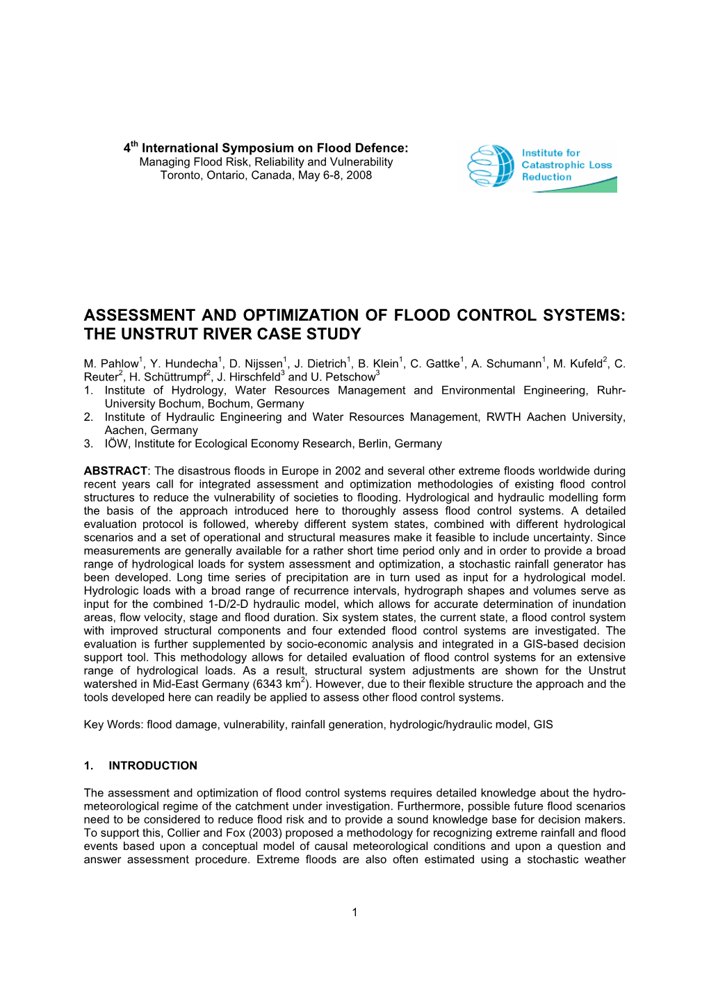 flood control case study