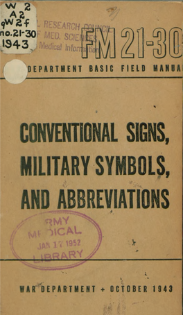 Conventional Signs, Military Symbols, and Abbreviations