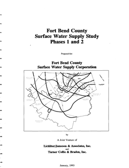 Fort Bend County Surface Water Supply Study Phases 1 and 2