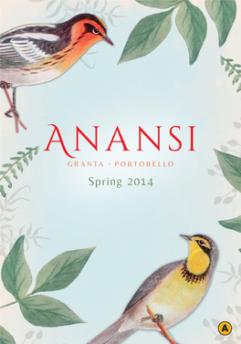 Anansi Spring 2014 Titles