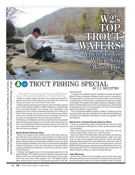 W2's TOP TROUT WATERS
