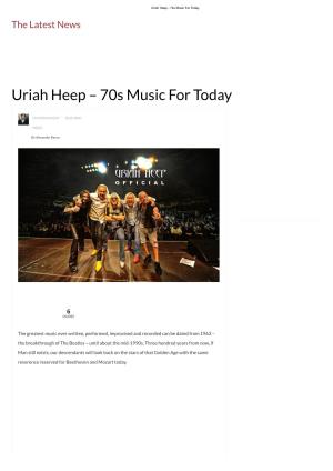 Uriah Heep – 70S Music for Today