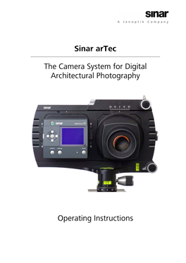 Sinar Artec the Camera System for Digital