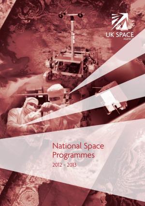 National Space Programmes 2012 - 2013
