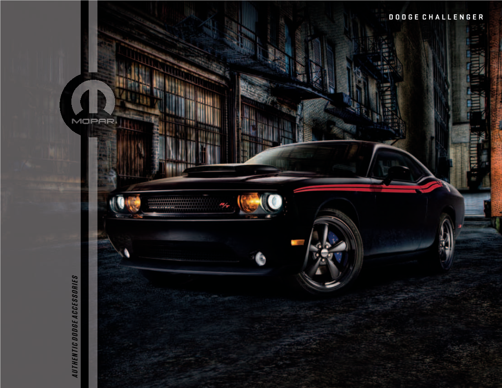 Dodge Challenger a U Th En Tic Dodge a C Ces S Or