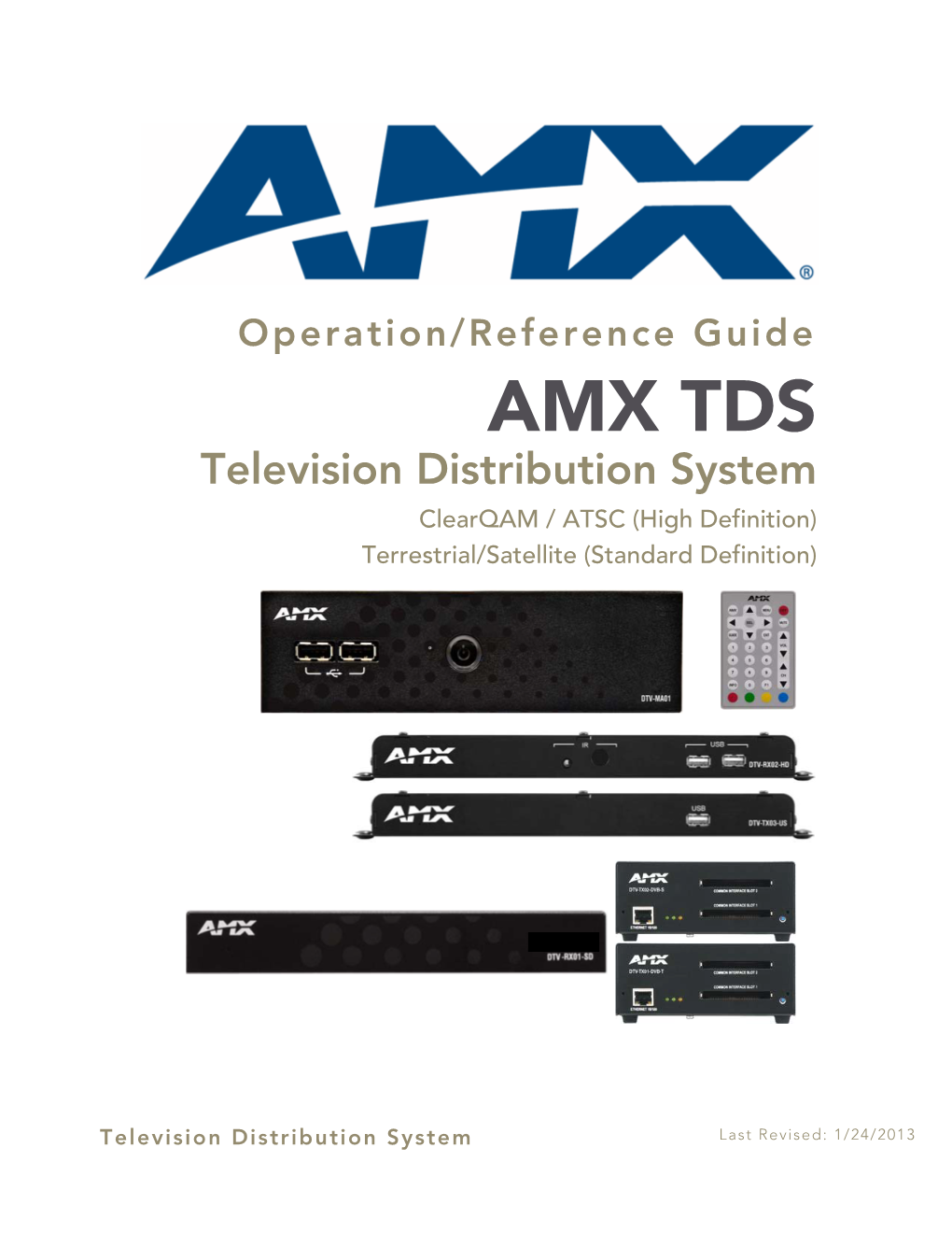 AMX TDS Operation Reference Guide