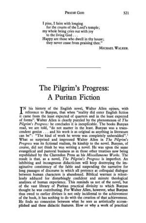 The Pilgrim's Progress: a Puritan Fiction