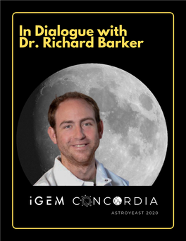 In Dialogue with Dr. Richard Barker Dr